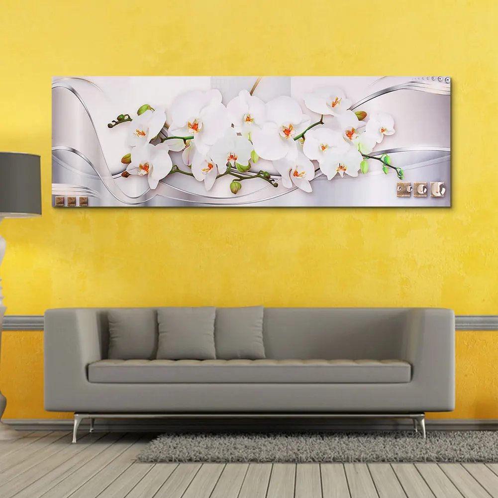 

Framed Oil Painting By Numbers Flowers Pictures Canvas Painting For Living Room Wall Art Home Decor