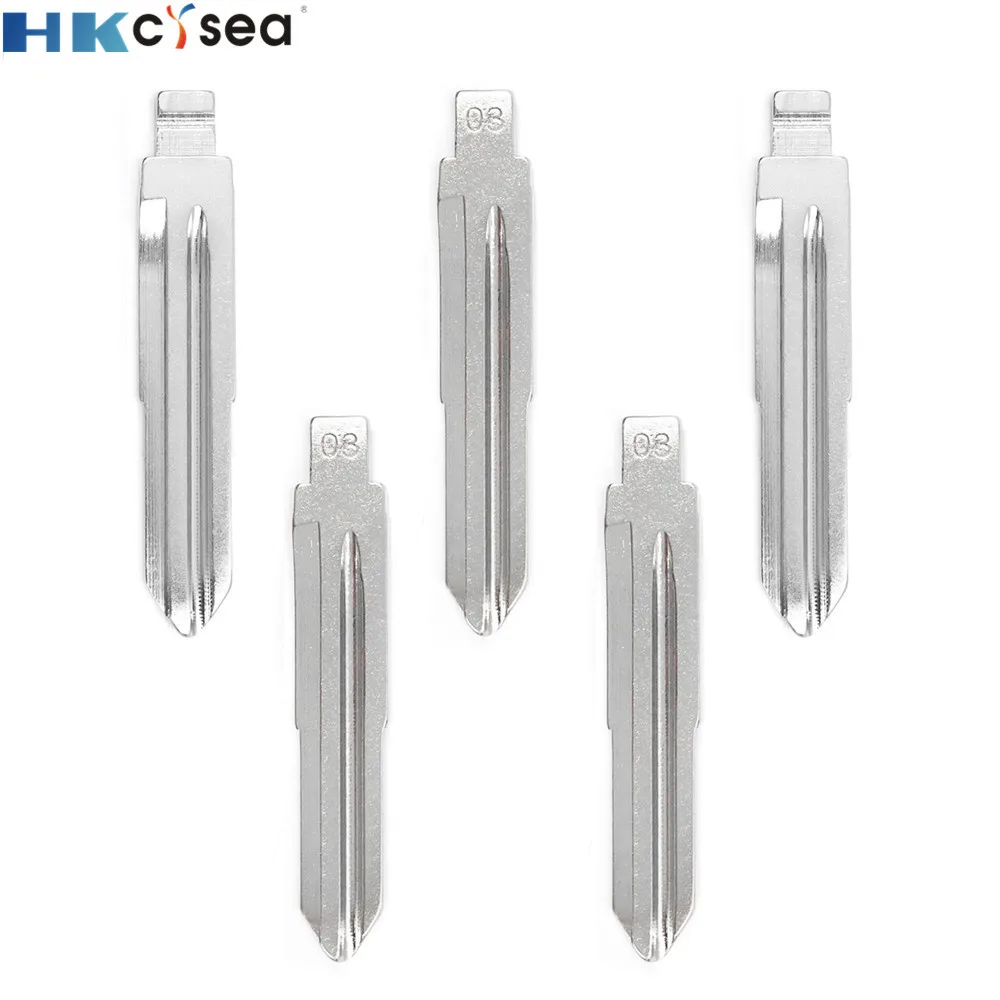 

HKCYSEA KD#03 KD Remote Uncut Blank Metal Blade Replacement Type #03 Fit for Honda Car Key Remote