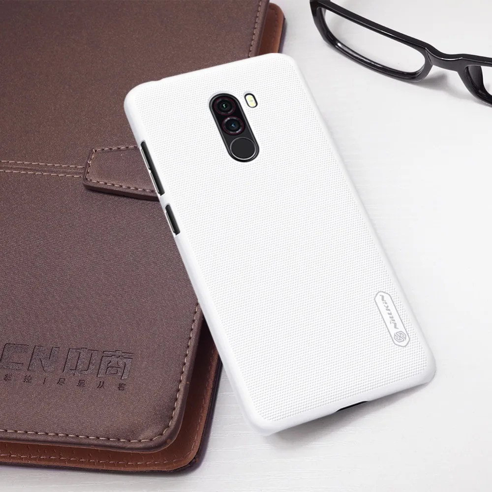 Funda For Pocophone f1 Xiaomi case Cover Coupe Carcasa For Xiaomi Frosted Shield Hard Cases Right Size Gift Protection Film (12)