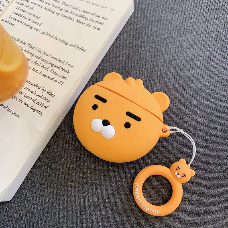 3D silicone ear sleeve for airpods Cute cartoon protective shell for Apple Wireless Bluetooth Headphone Protection Cover - Цвет: style