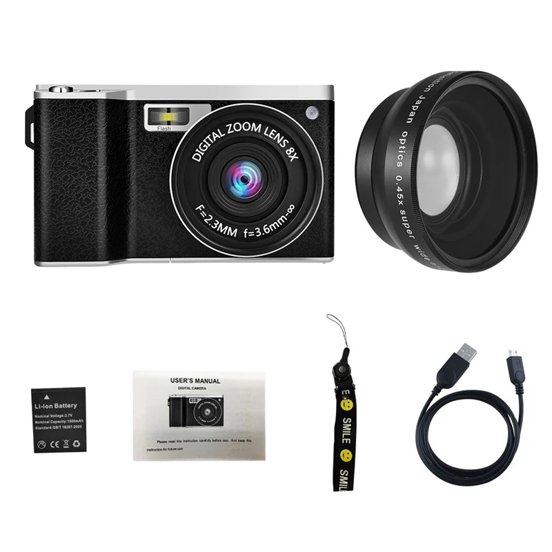 

ABKT-X9 4 Inch Ultra Hd Ips Press Screen 24 Million Pixel Mini Single Camera Slr Digital Camera