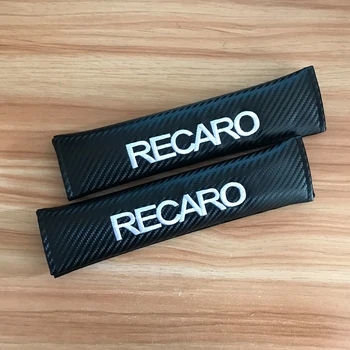

Embroidery Racing Car Seat modifica logo emblem carbon fiber seat belt cover shoulder pad JDM automotive interior accessories