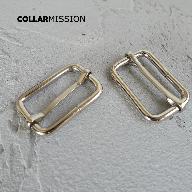 

20pcs/lot Metal roller buckle Kirsit environmental slider for 30mm belt bag retailing DIY accessory manufacturer plated LXK30Y