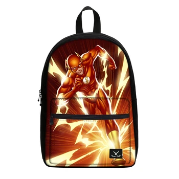 

VEEVANV School Backpack The Flash Printing Bag Children Canvas Backpack Fashion Rucksuck Boys Casual Daily Backpack Shoulder Bag