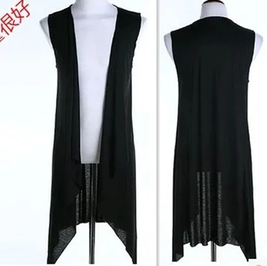 

Personalized fashion salon summer clothing in the long-term metrosexual man singer with the division metrosexual vest / S-3XL