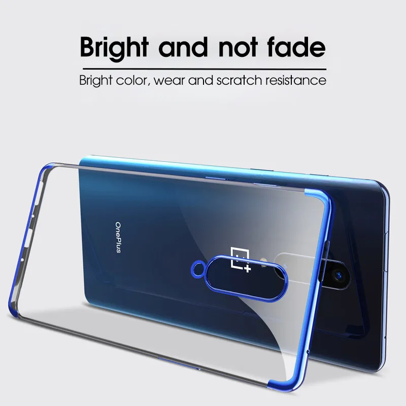 

Cases For Oneplus 6T 6 7 7 Pro 5 5T Phone Case Plating TPU Soft Silicone Armor Transparent Back Cover Phone case