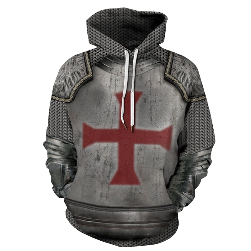 

2019 EU Size S-4XL New Punk Men Women 3D Hoodies Print A Helmet and Armor Hooded Thin 3D Sweatshirts Hoody Tops