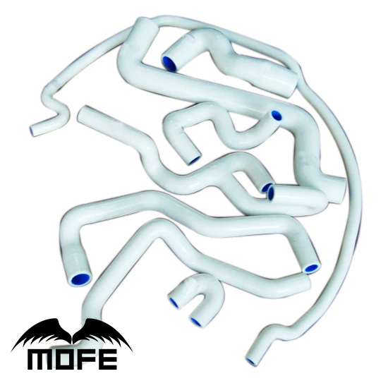 

8PCS Customized / Original Logo Silicone Hose For Saab 9 5 99-01 Red Black Blue White Pink