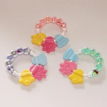 Silicon Baby Teether Molar Toothbrush Infant Training Tooth Cute Toddler Bell Toys Massager