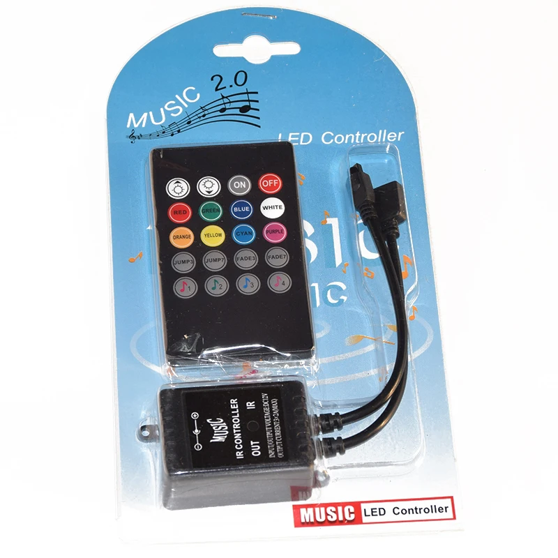 Mini LED Music IR Controller 72W 12V Common Anode Sound Sensitive Music