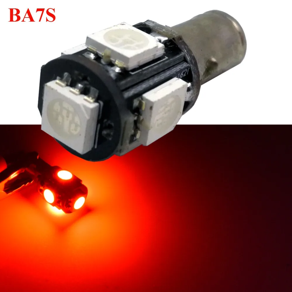 2 шт. Автомобильные светодиодные лампы BA7S LED 5050 5 SMD|car instrument cluster|car dashboard gaugescluster led |