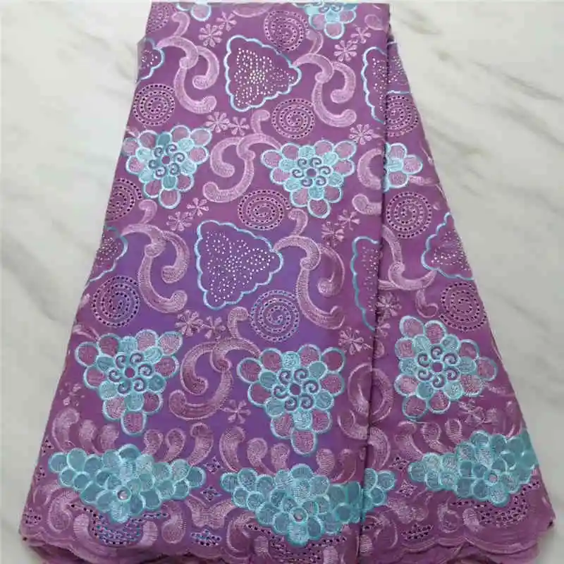 

Factory offers Nigerian lace2019LatestAfrican Pure Coton Swiss Lace In Dry lace with stones For Wedding long Dress NX81us