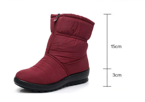 Snurulanpromotion botas de neve mulher tornozelo plataforma