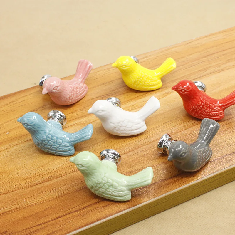 

New Children Drawer handles Fish shape Furniture Handle Kid Cabinet Door Handles Ceramic Cupboard Knobs Cute Door Knobs