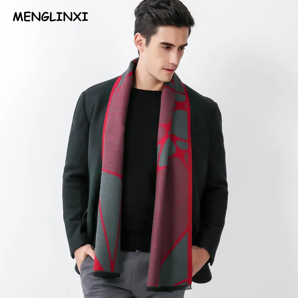New Design Brand Scarf Men Warm Luxury Scarf Autumn Winter Fashion