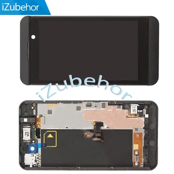 

100% warranty black LCD Screen Display with Touch Screen Digitizer + Frame Assembly for BlackBerry Z10 3G; 5pcs/Lot