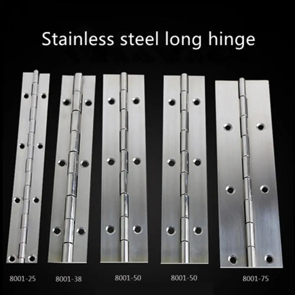 

Stainless steel long row hinge long row hinge long piano door long hinge leaf advertising light box hinge 1.8 m
