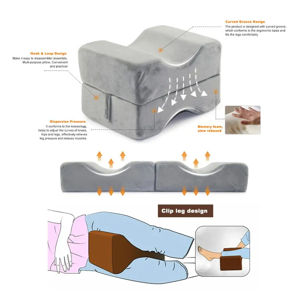 Подушка для поднятия колена Съемная многофункциональная подушка для ног из пены памяти подушка для колен для беременных женщин# 4O
