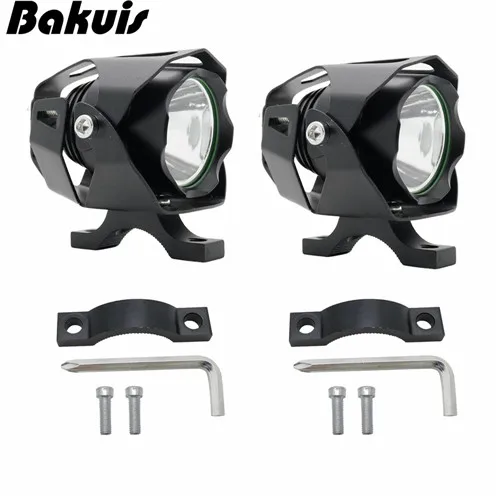 Модернизированный дорожный велосипед XML T6 Led 10 Вт Входная Фара Водонепроницаемый E-Bike Передний фонарь для E-Bike Moto - Цвет: B Version 2PCS