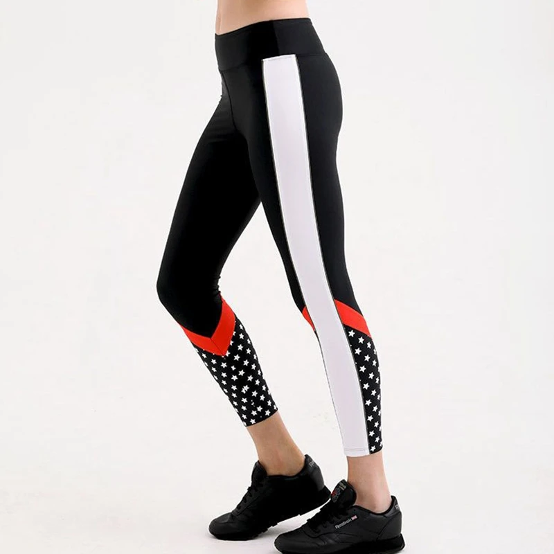 star print gym leggings