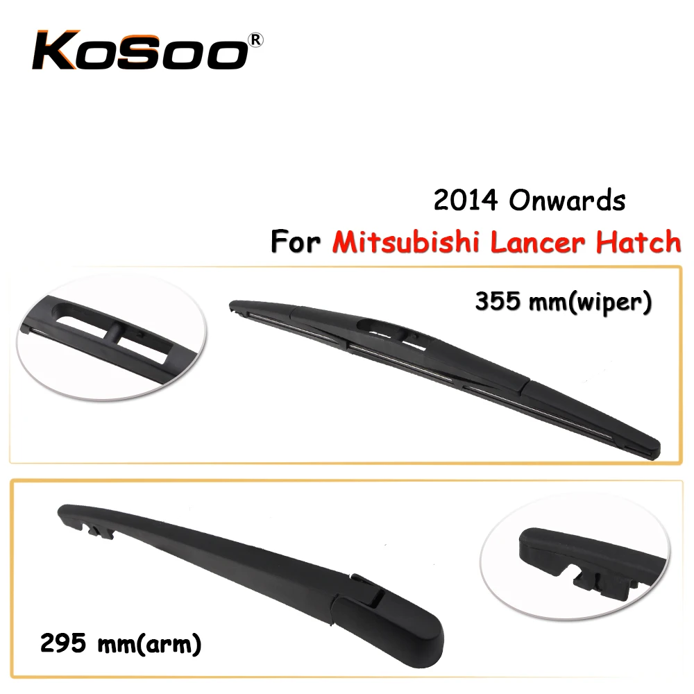 Kosoo Auto Rear Car Wiper Blade For Mitsubishi Lancer Hatch,355mm 2014