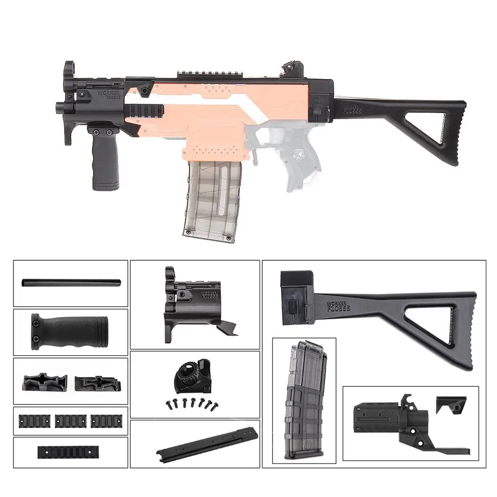 

Exquisite High Strength Plastic Mod F10555 3D Printing MP Style Module K Combo 11 Items for Nerf Stryfe Blaster DIY Gun Toy Gift