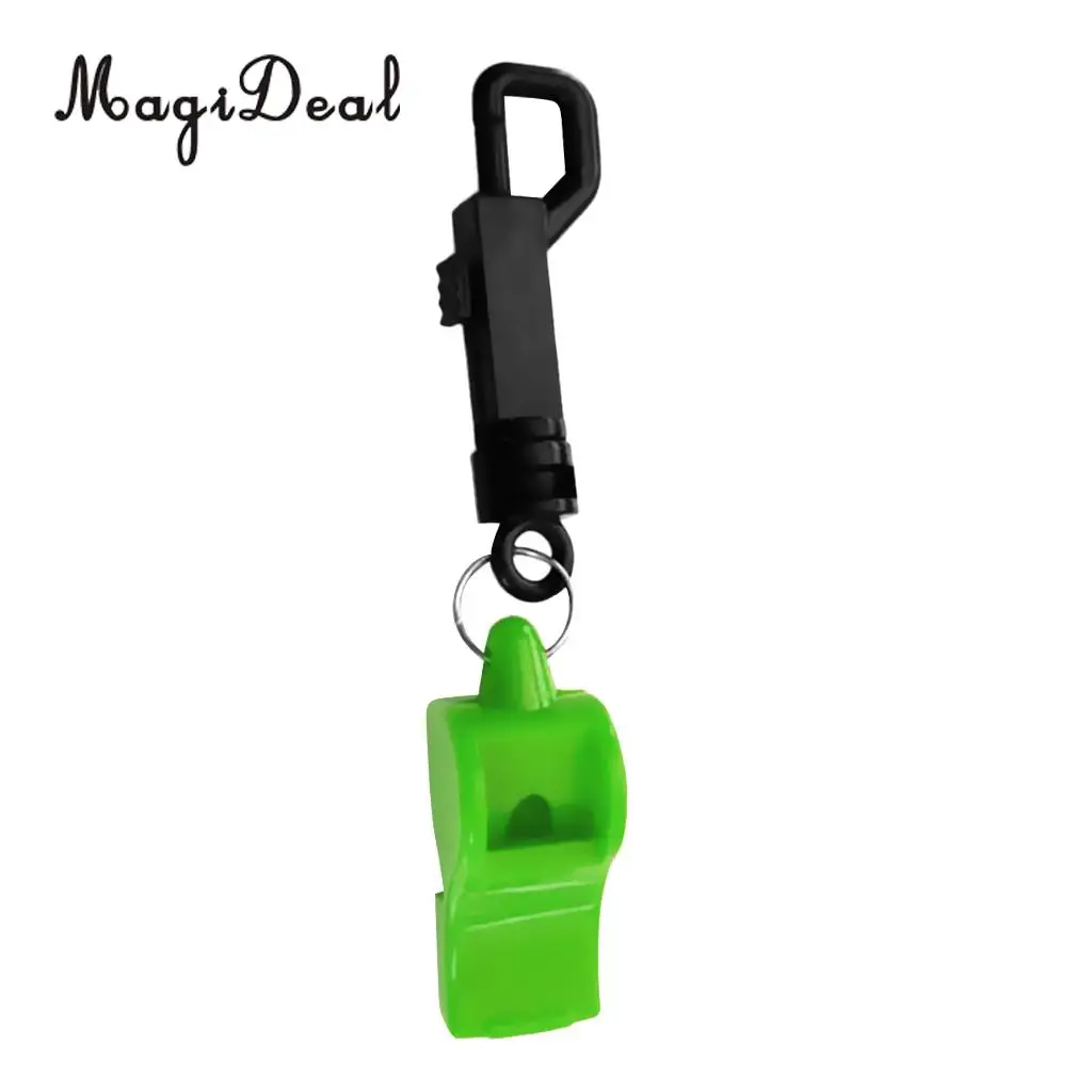 MagiDeal Outdoor Emergency Safety Marine Police Underwater Survival Whistle with Belt Clip