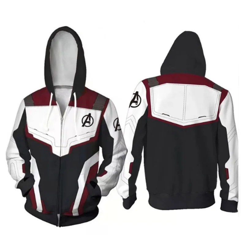 2019 new Avengers Endgame Quantum Realm Sweatshirt Jacket Advanced Tech Hoodie Cosplay Costumes superhero Iron Man Hoodies suit