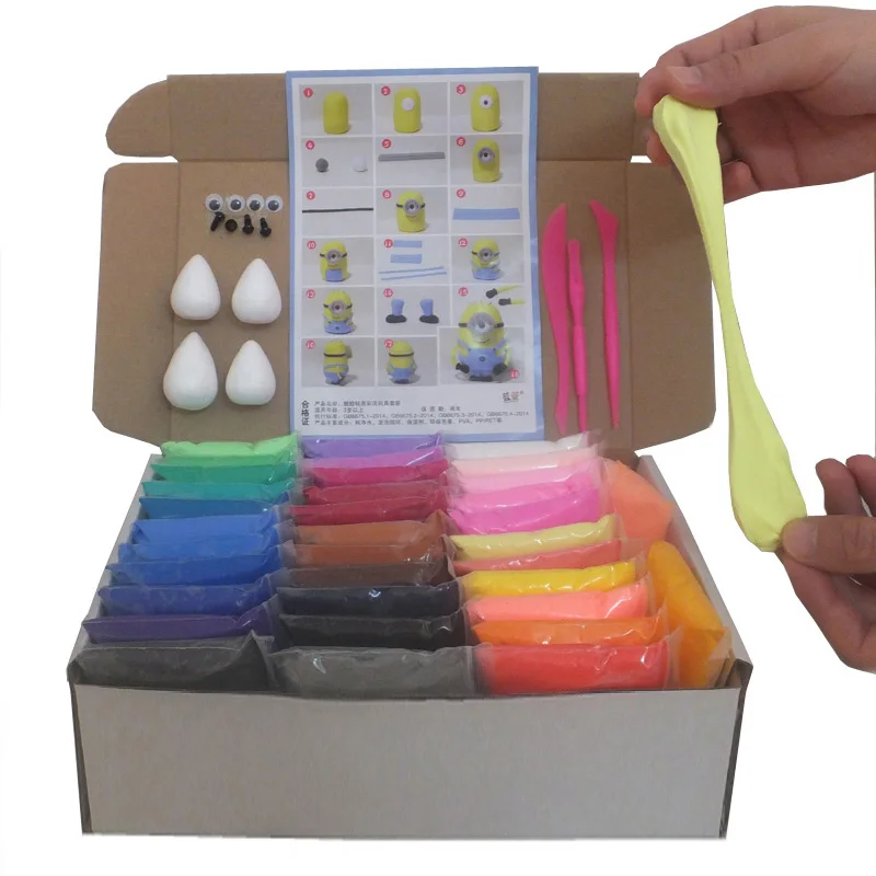 36 Colours Clay Slime DIY Modeling Clay Fluffy Plasticine