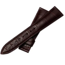 20mm 21mm Handmade Watchband Alligator Leather Strap straight end for luxury watches men fashion watch accessories fast delivery