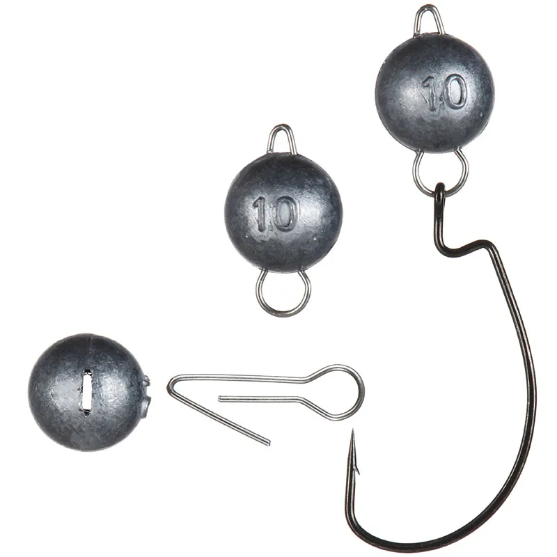 

5Pcs/lot Crank Jig head hook 2g 3g 5g 7g 10g fishing hook lead Deep Water Bullet Weight Soft Lure Baits Texas Fishing Tackle