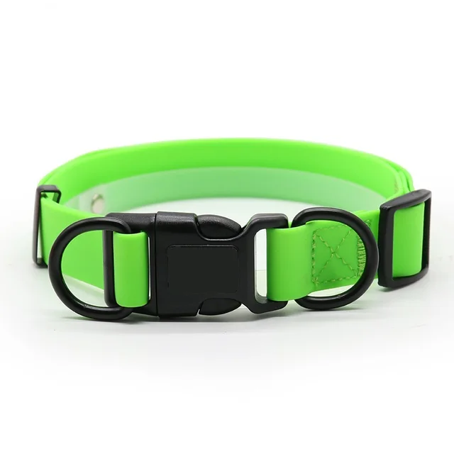 Waterproof Small Medium Large Dog Collar PVC Material pet Collars Easy