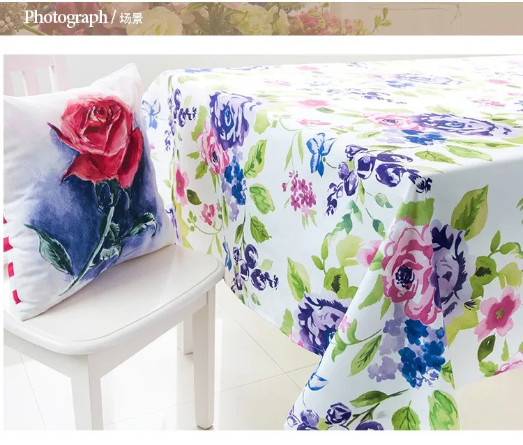 Xyzls высокое качество Скатерти пастырской Цветочные бабочка листья печатных скатерть полиэстер покрытие стола для украшения дома