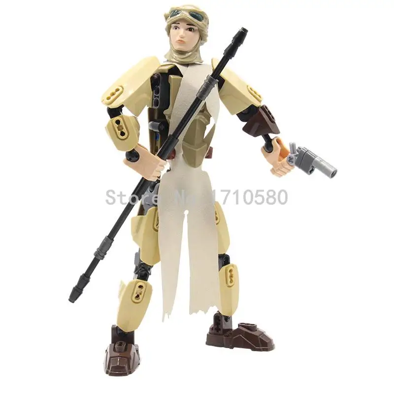 

XSZ 605-1 Star Wars 7 Figures Rey Building Blocks The Force Awakens 84pcs Lepin Starwars Bricks Sets Models Toys For Children