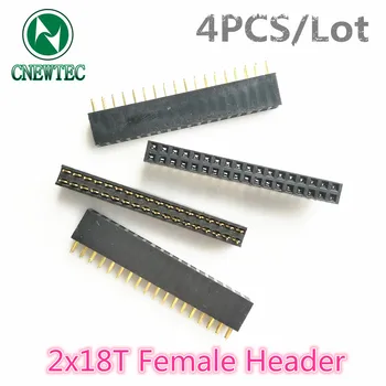 

4PCS/Lot 2x18T 2*18T 2x18PIN 2*18PIN Female Header Double row