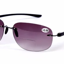 Высококачественное модное стекло для чтения es Presbyopia солнцезащитное стекло es для мужчин и женщин увеличенное бифокальное стекло для чтения без оправы для рыбалки