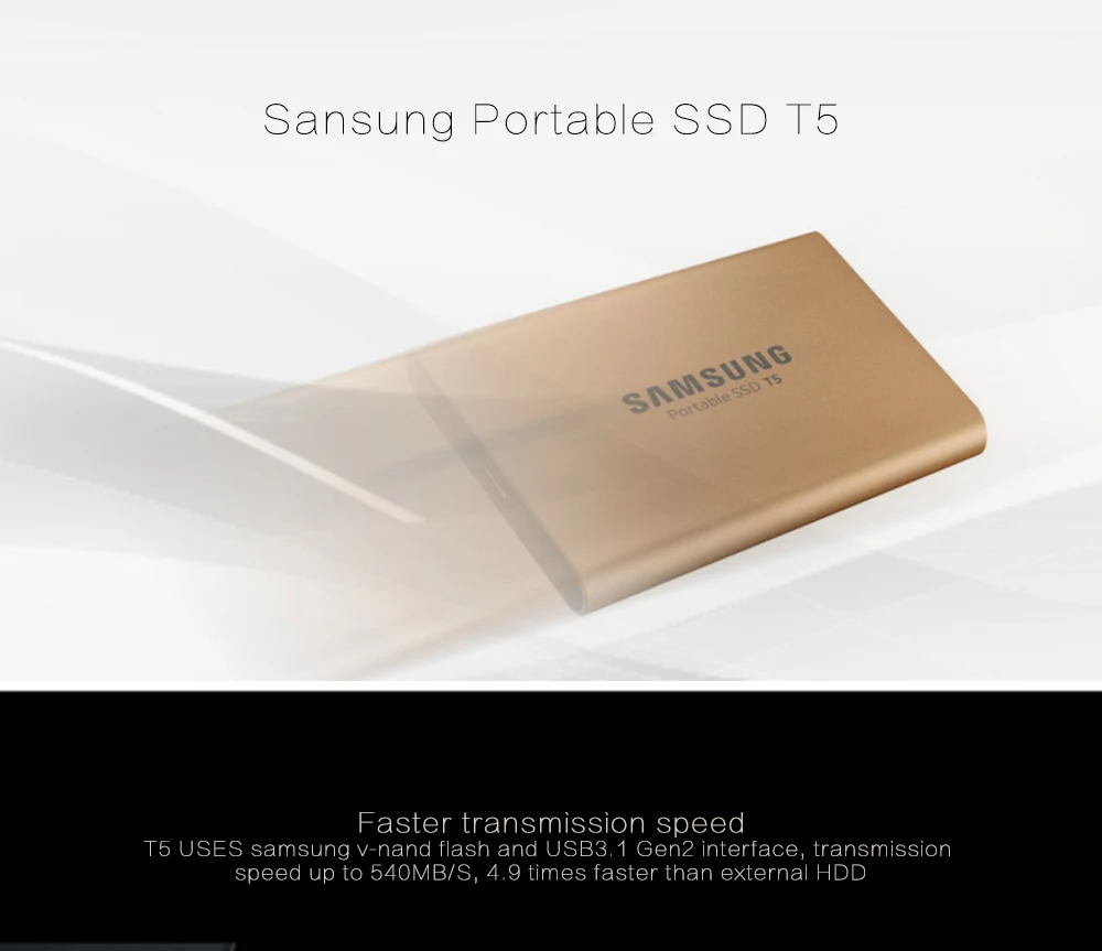 Samsung t5 Portable ssd External Solid State Drives 250GB 500GB 1TB USB 3.1 Gen2 external ssd hard drive disco duro ssd portable