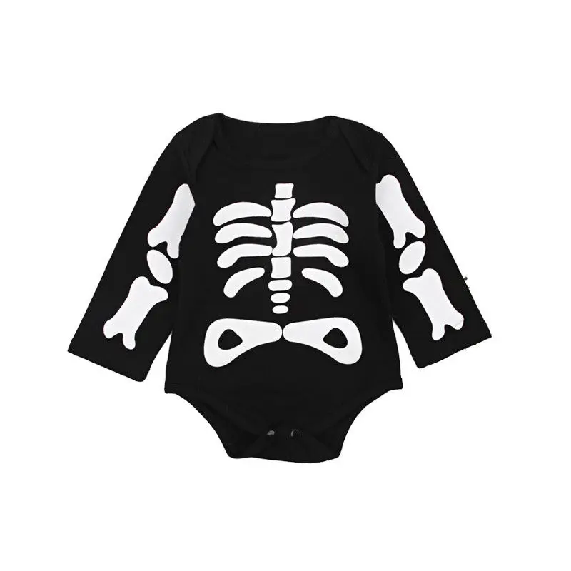 

Emmababy Cute Cotton Romper Halloween Newborn Kids Baby Girl Boy Bone Clothes