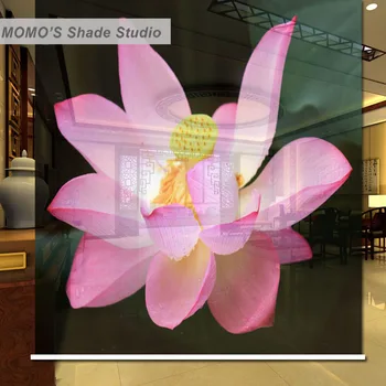 

MOMO Roller Shades Blinds Blackout Lotus Window Curtains Roller Shades Blinds Thermal Insulated Fabric Custom Size, Alice 427
