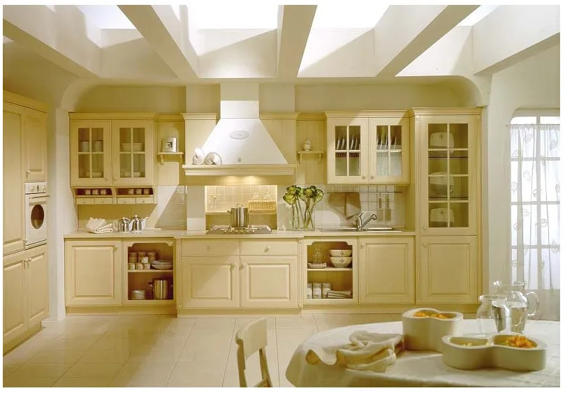 Европейский стиль белая кухонная мебель