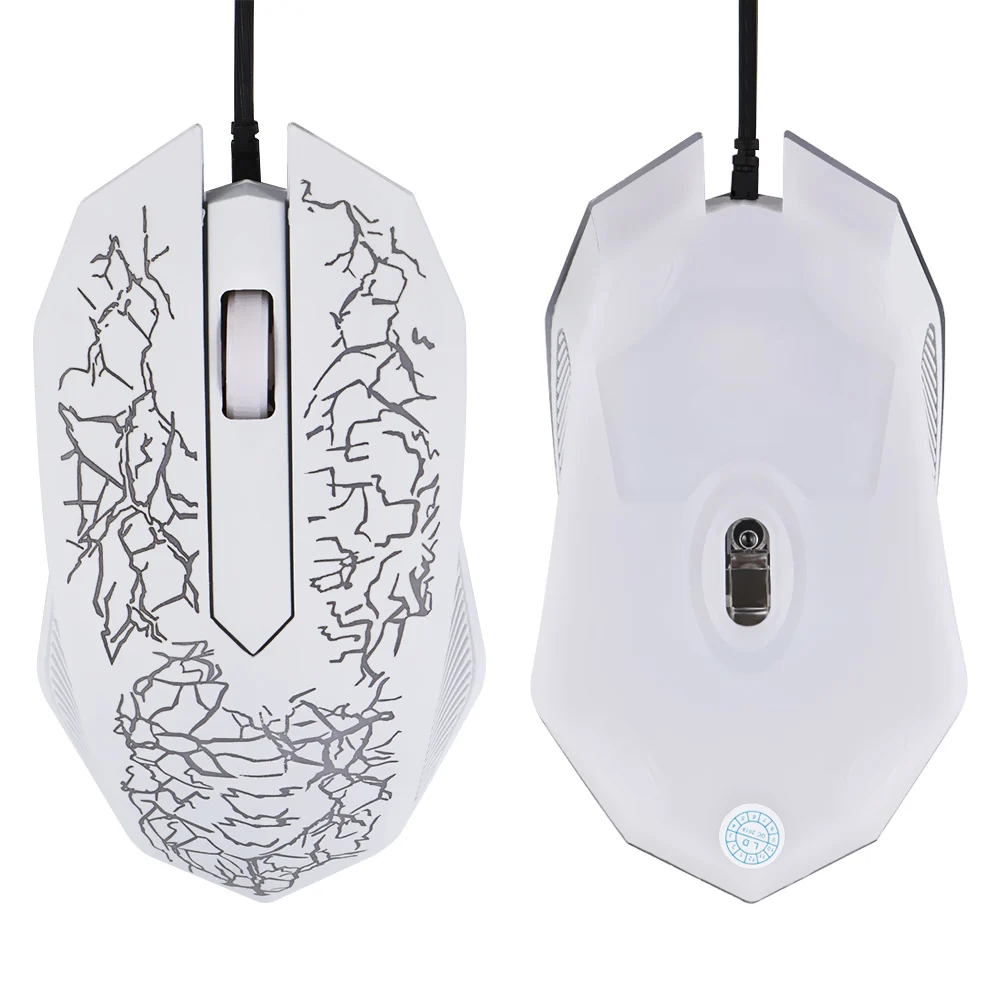 Оптическая игровая мышь эргономичная USB Проводная Подсветка мыши 3 кнопки для ПК ноутбука