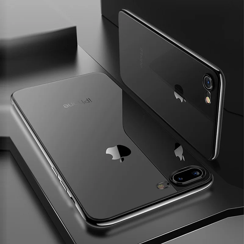 Мягкий силиконовый прозрачный чехол Nephy для iPhone X XR XS MAX 10 6 S Plus 5 5S 5SE 7 8 6splus 7plus 8plus