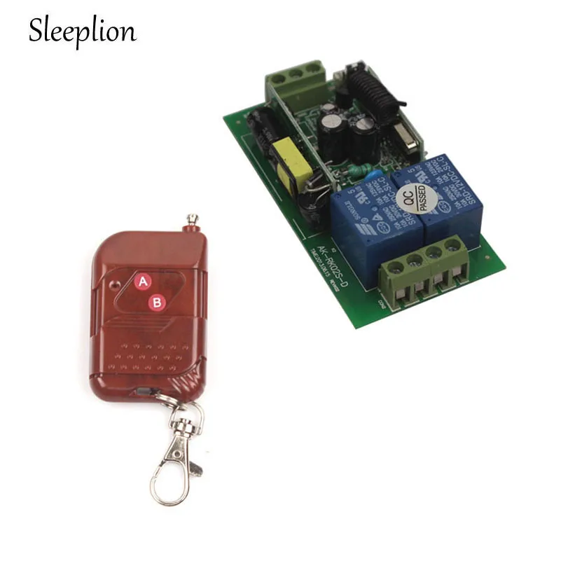 

Sleeplion 85-250V 110V 220V 2CH RF Wireless Remote Control Switch learning code Working Way Can adjustable Model 315MHz