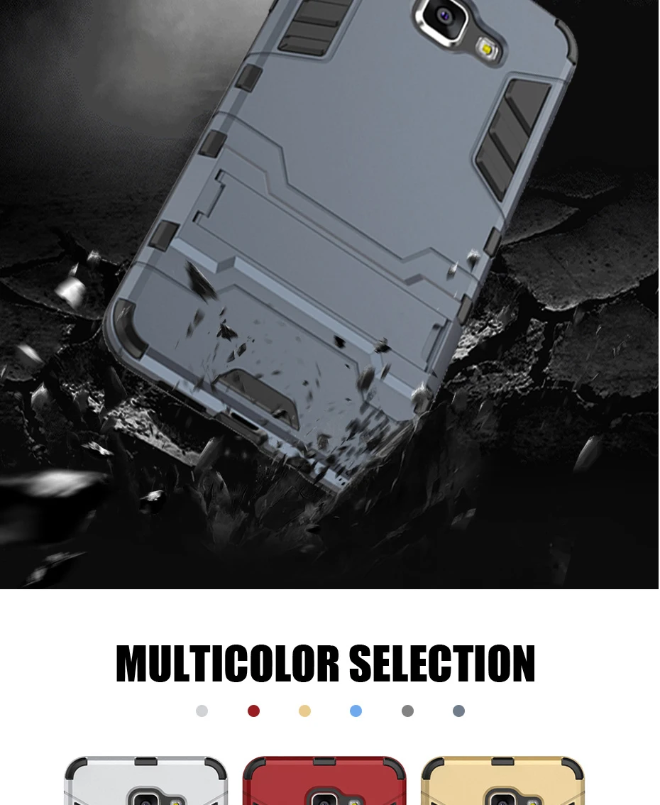 Luxury Armor Phone Case CoverShockproof Cover For Samsung A8 Plus J7 Sadoun.com