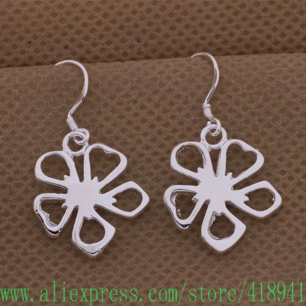 

Silver Plated earrings , Silver Plated fashion jewelry , exquisite flowers /einamzua bjpakawa AE337
