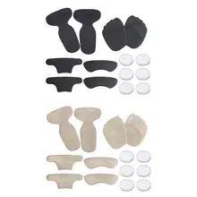 1 комплект, Противоизносная Накладка для ног, прикрепленная накладка на переднюю часть стопы, вставка для каблука, два в одном половинные накладки, прозрачный круглый силиконовый коврик