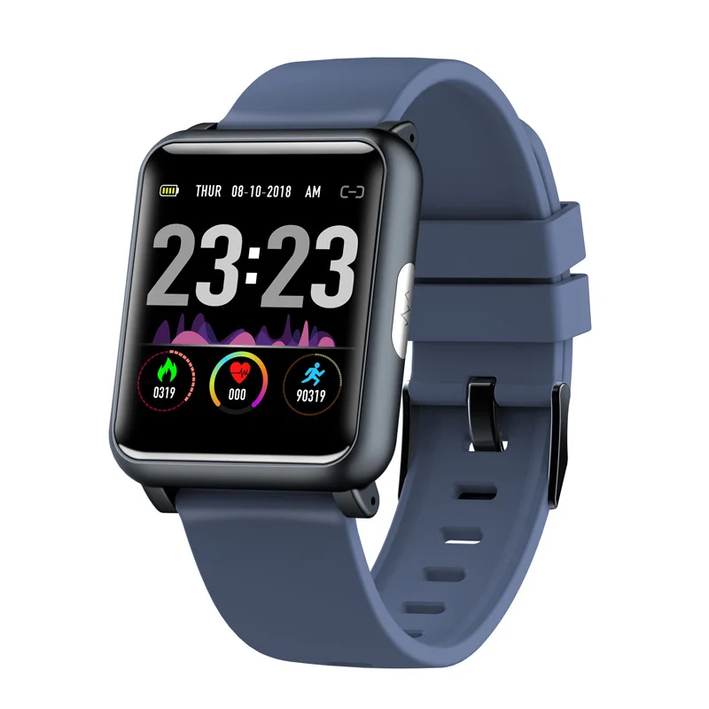 Дешево 2019 H9 Смарт часы для мужчин с монитором сердечного ритма ЭКГ PPG квадратные часы для ухода за здоровьем водонепроницаемые часы для измерения а...