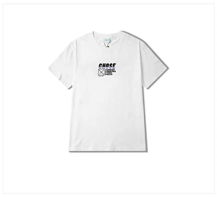 Новое поступление, модные футболки с мультипликационным принтом для мужчин, влюбленных пар, скейтборд, летняя футболка, мужская белая, черная, фиолетовая футболка