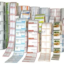 Рынок печати этикеток OEM индивидуальные наклейки горячей продажи рулона этикеток печати