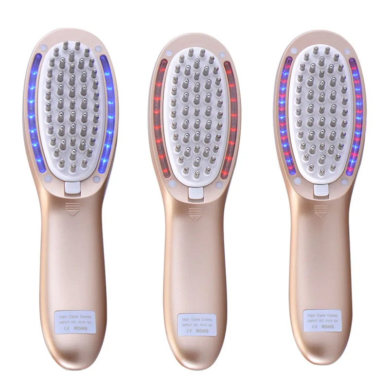 

Rechargeable Hair Growth Comb Photon Brush Vibration Massager Anti- Loss Regrowth Therapy Restoration Stimulator Hair Care